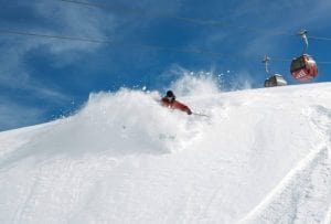 Nieve Polve en La Parva Chile