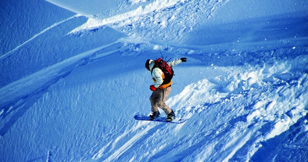 Salto de Snowboard en Valle Nevado